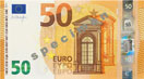 Петдесест Евро нова банкнота