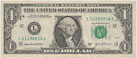 One United States Dollar banknote