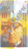 Ten Swiss franc banknote
