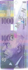 One thousand Swiss franc banknote