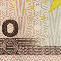 new 50 Euro note Microprint