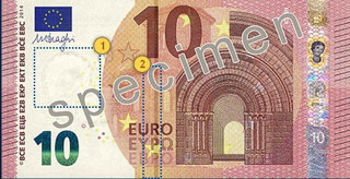 new 10 Euro note specimen 2