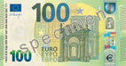 One hundred euro new banknote