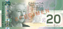 Twenty Canadian dollar banknote