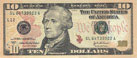 десет Щатски долар банкнота