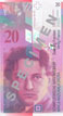  Twenty Swiss franc banknote