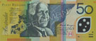 Fifty Australian dollar banknote