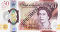 Fifty Pound Sterling polymer note