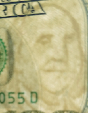 United States one-hundred dollar Watermark