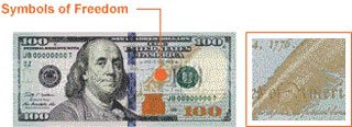 100 US Dollar Symbols of Freedom